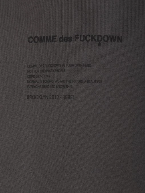 Толстовка хлопковая COMME DES FUCKDOWN