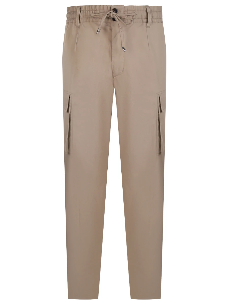 Брюки-карго однотонные