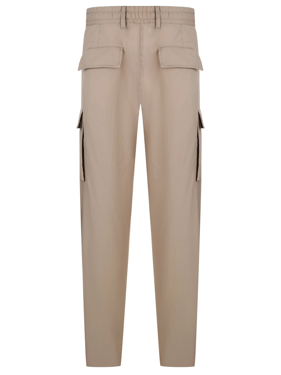Брюки-карго однотонные