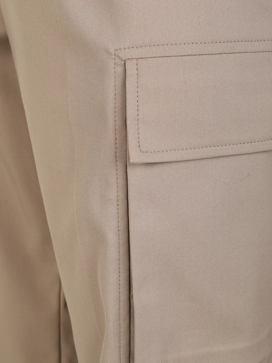 Брюки-карго однотонные