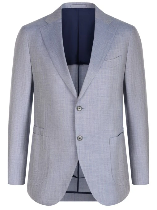 Пиджак из шерсти и шелка LUIGI BIANCHI MANTOVA