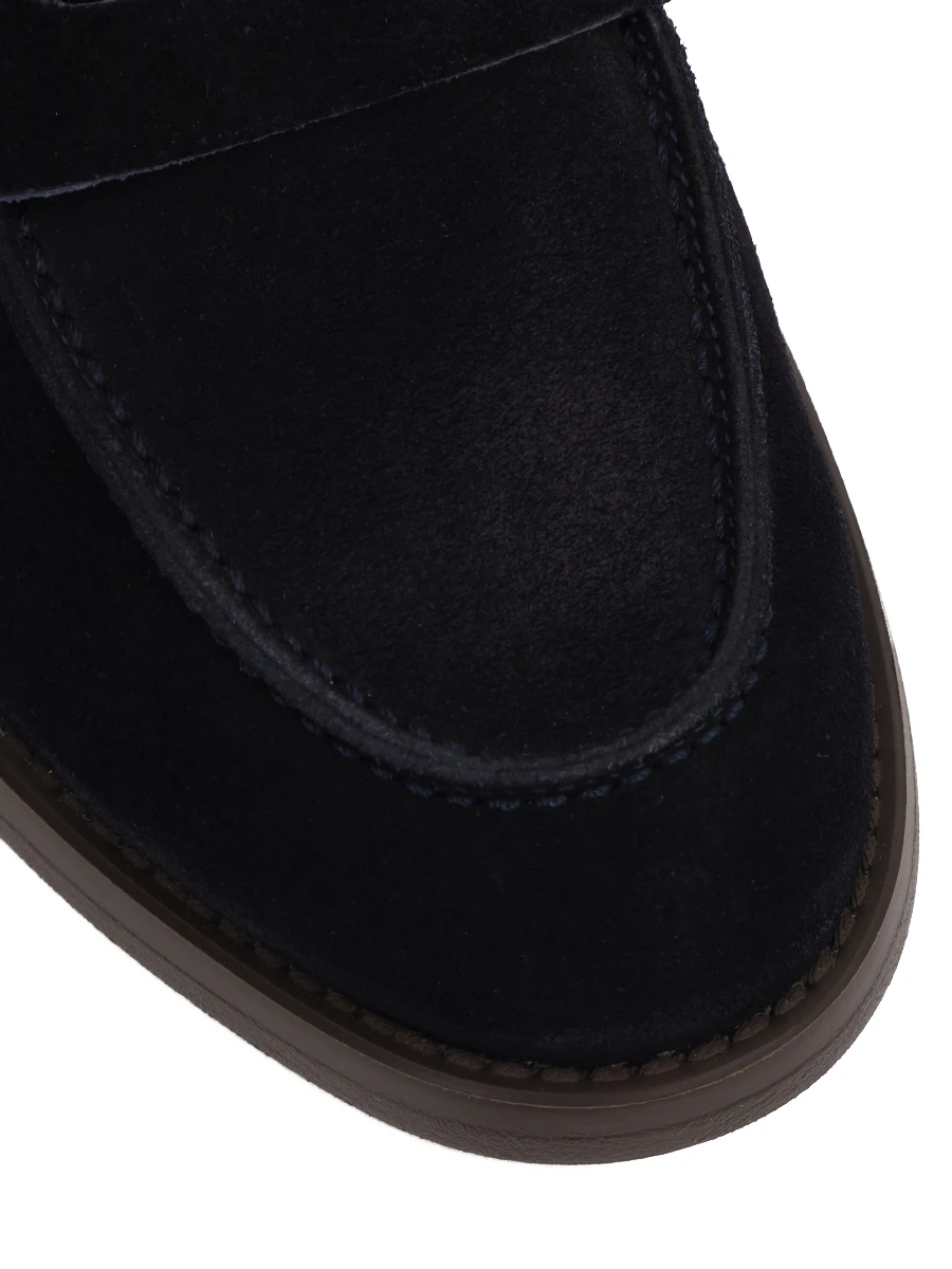 Лоферы замшевые