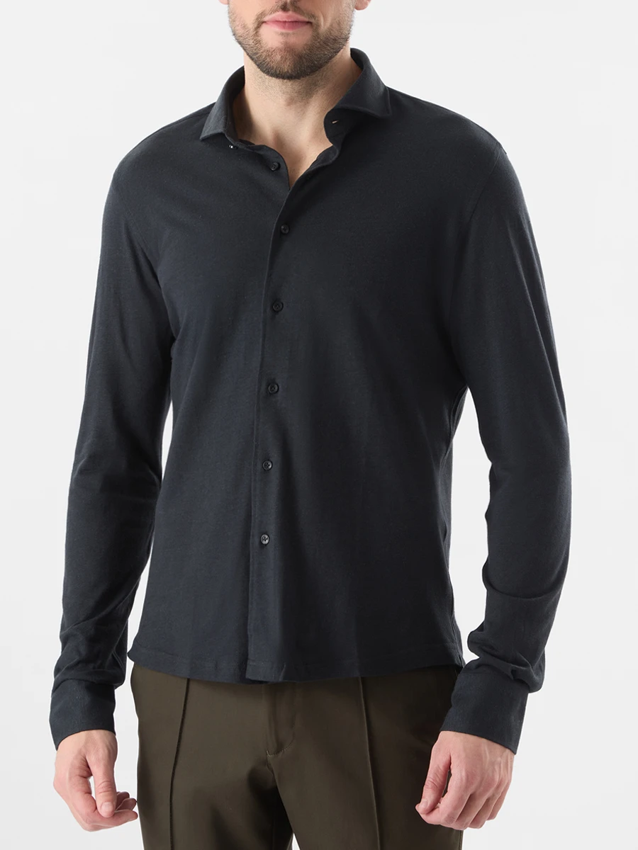 Рубашка из хлопка и льна