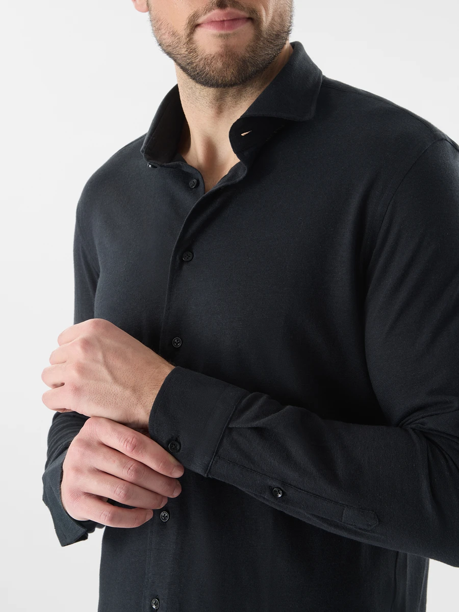 Рубашка из хлопка и льна