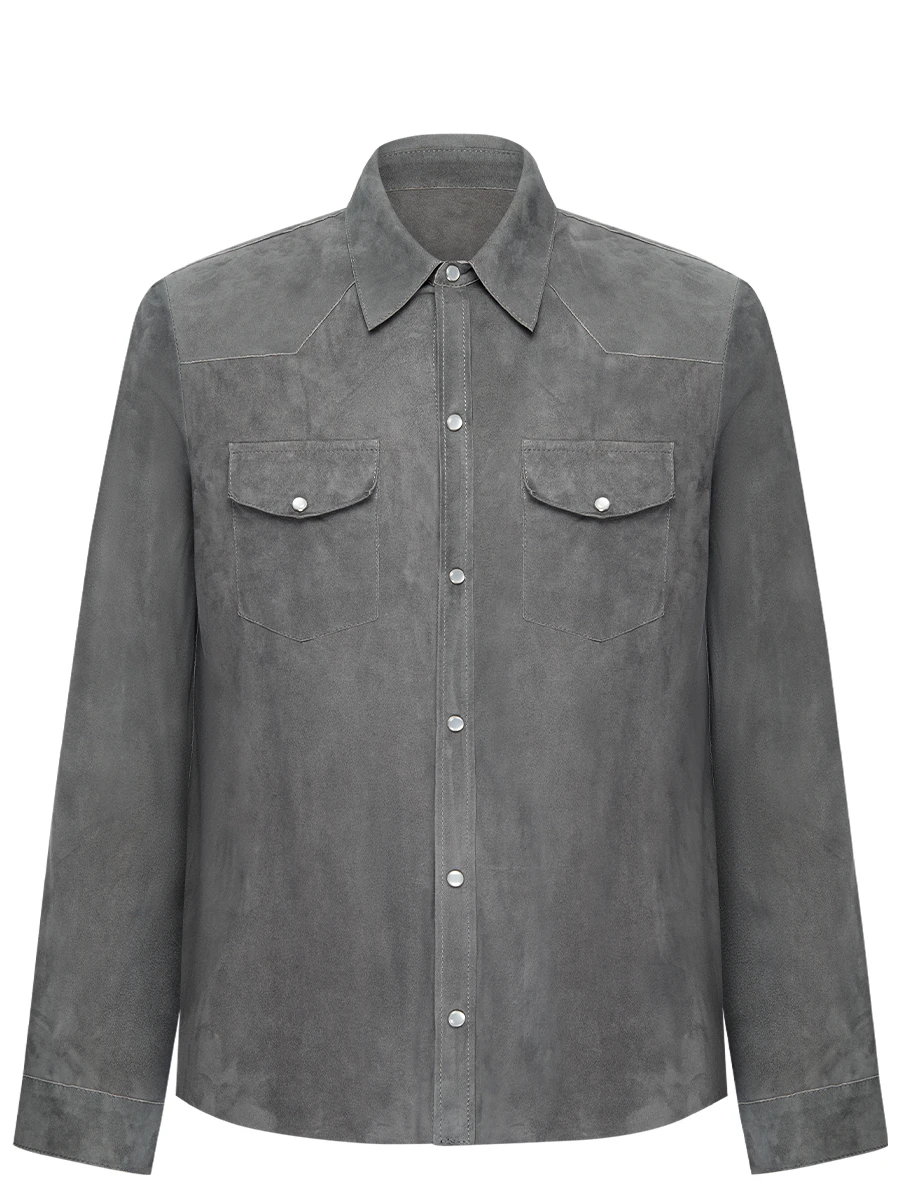 Рубашка замшевая