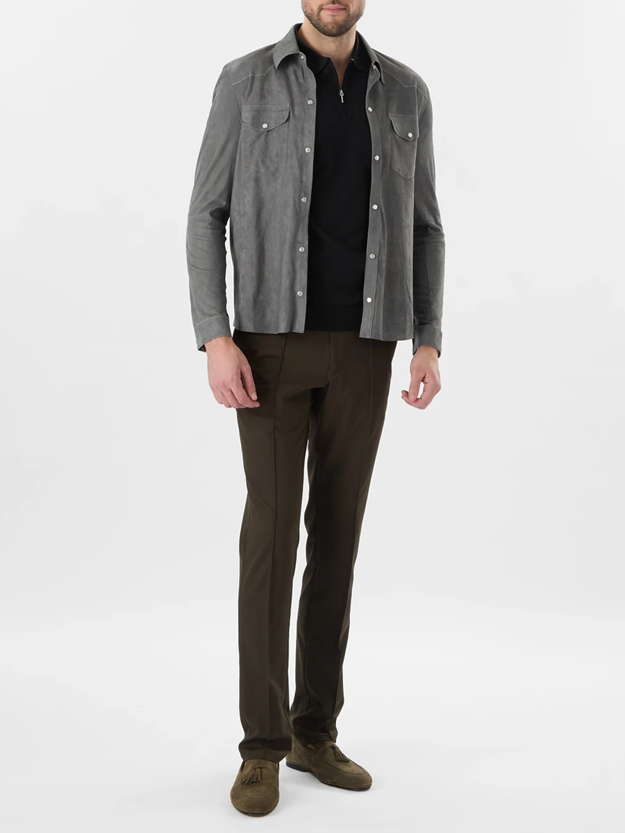 Рубашка замшевая