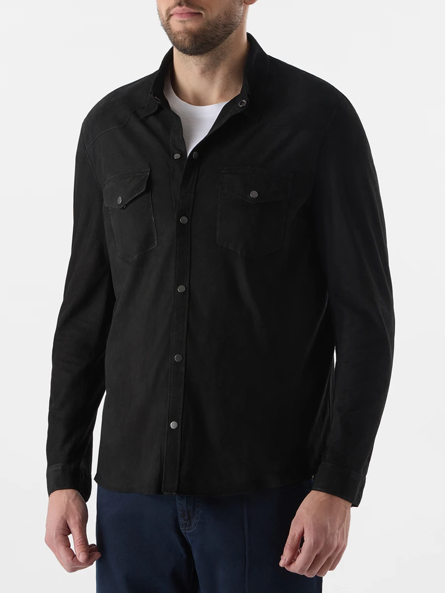 Рубашка замшевая