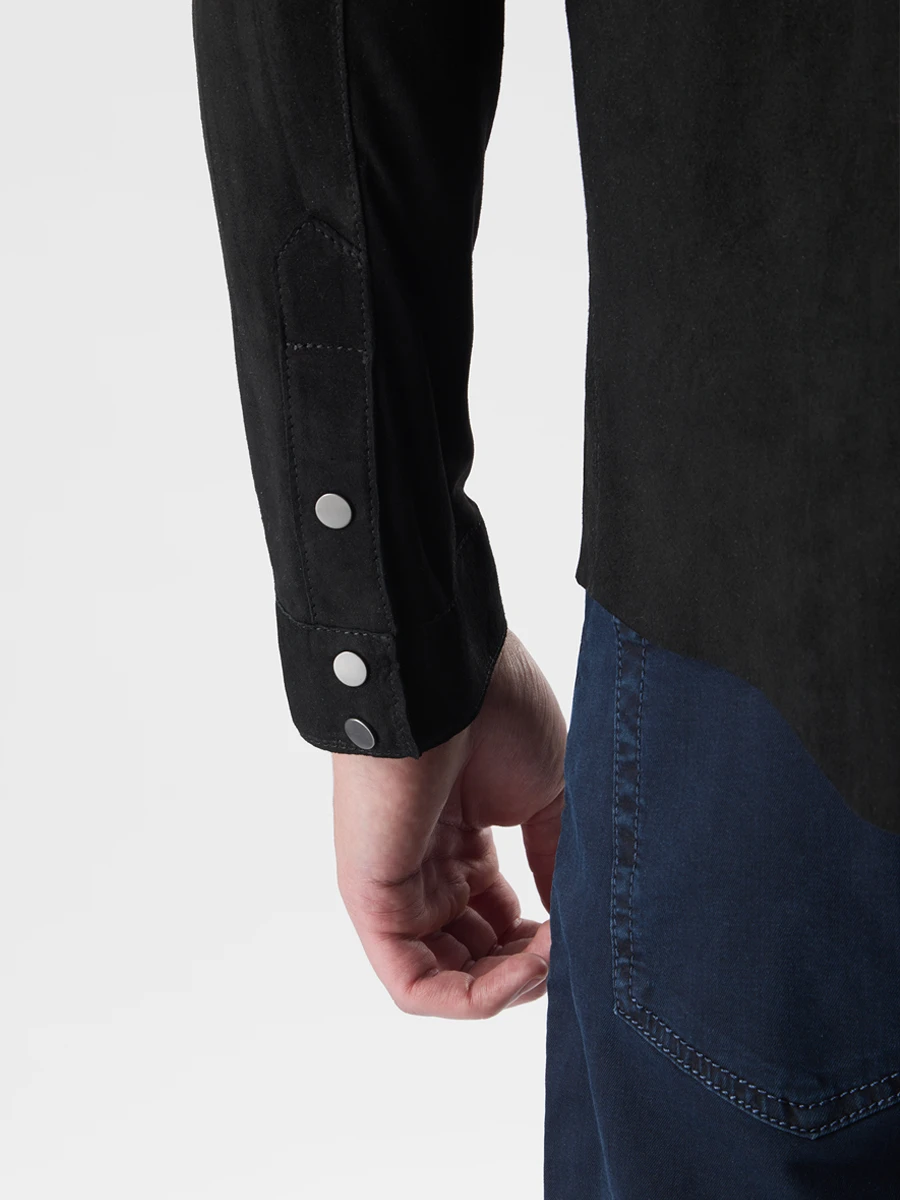 Рубашка замшевая