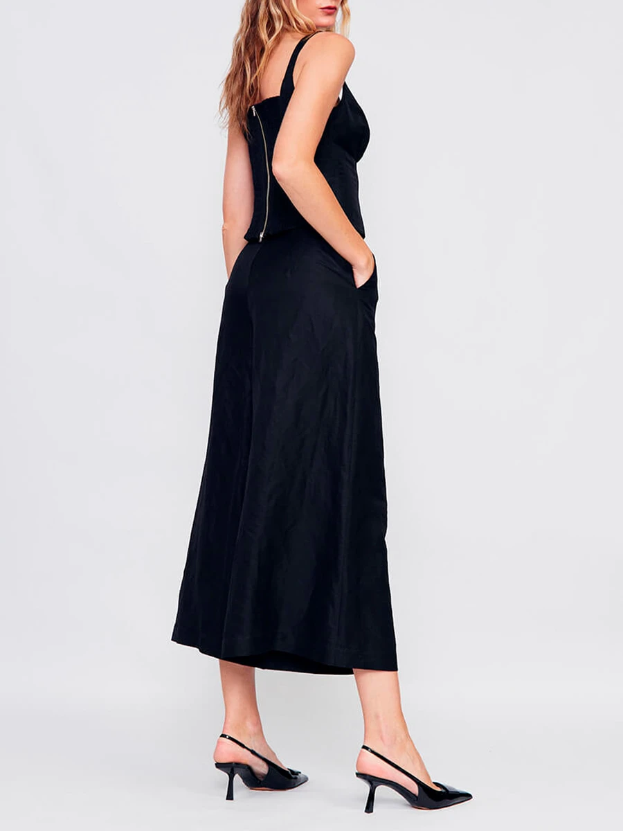 Кюлоты из вискозы и льна