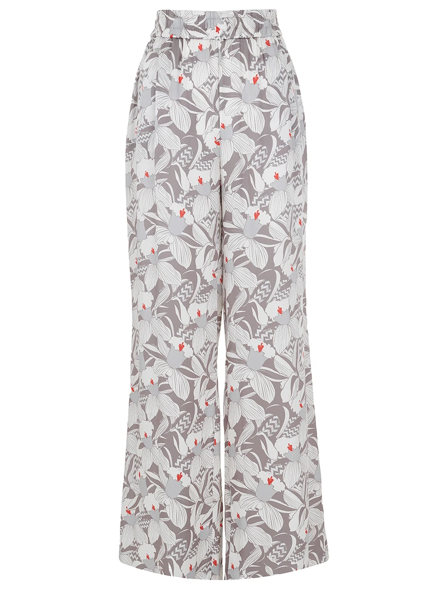 Брюки из хлопка и шелка