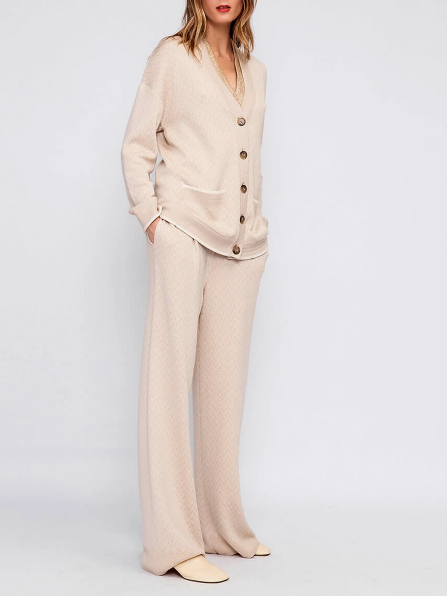 Брюки из шелка и кашемира