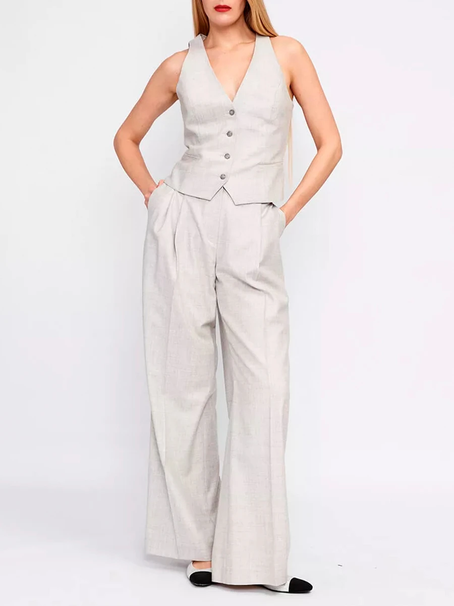 Брюки из кашемира и шерсти