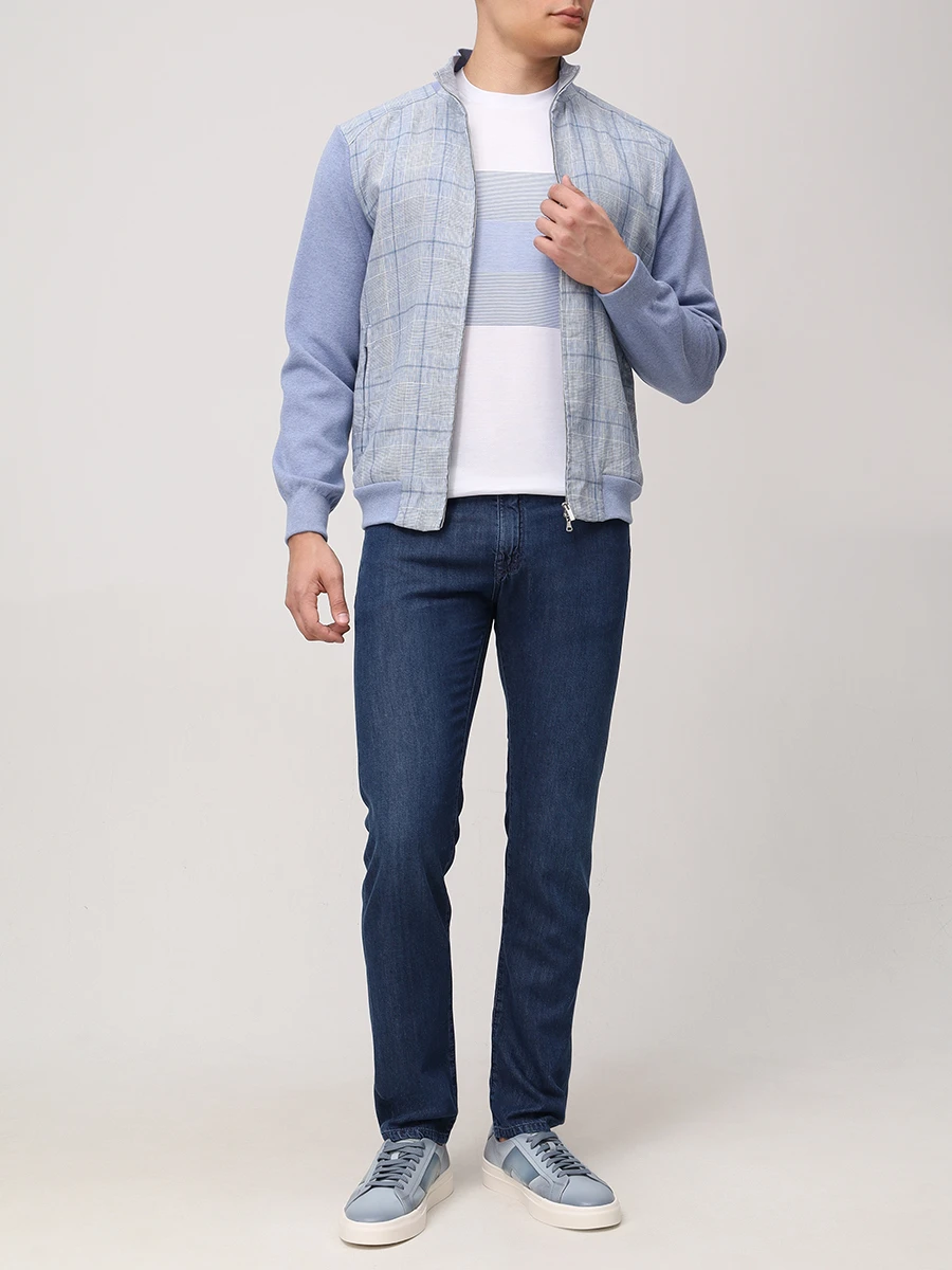 Бомбер комбинированный