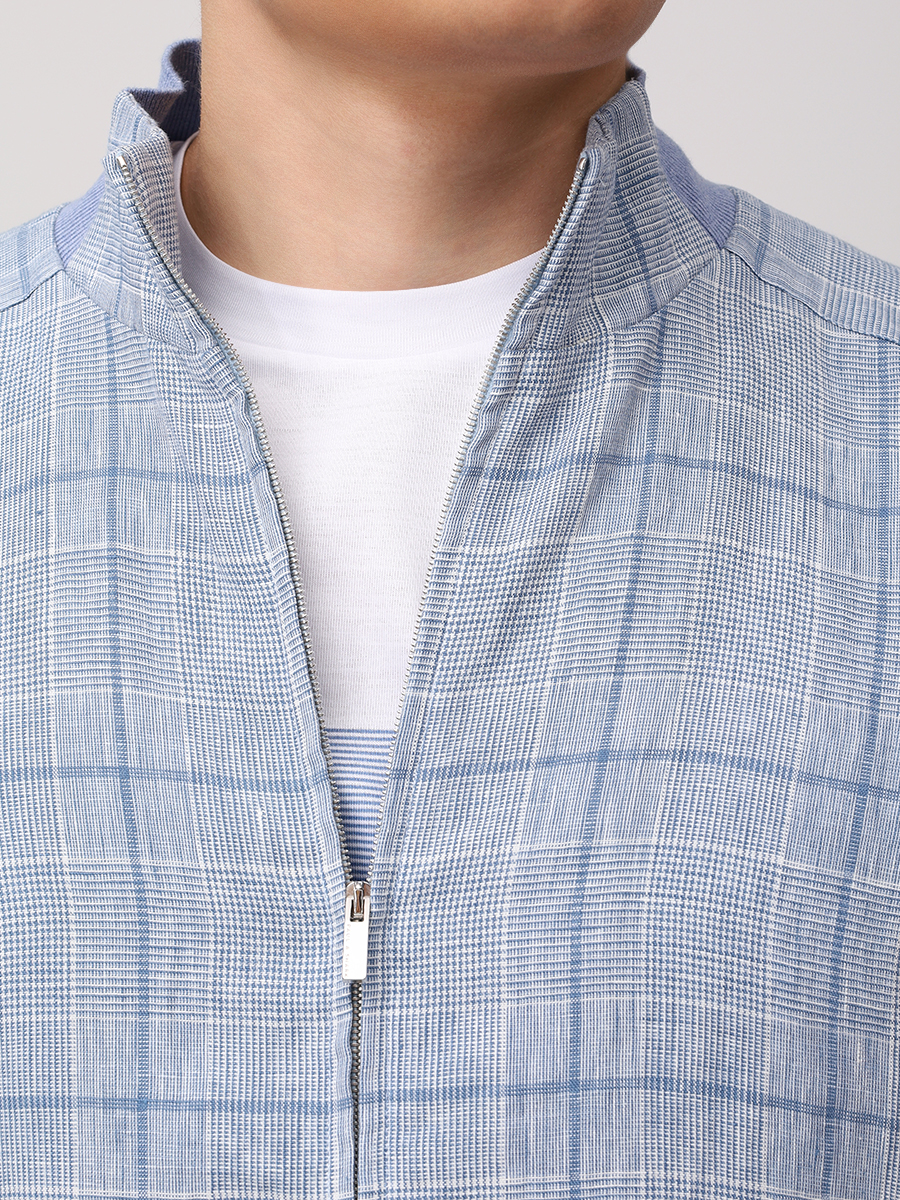 Бомбер комбинированный