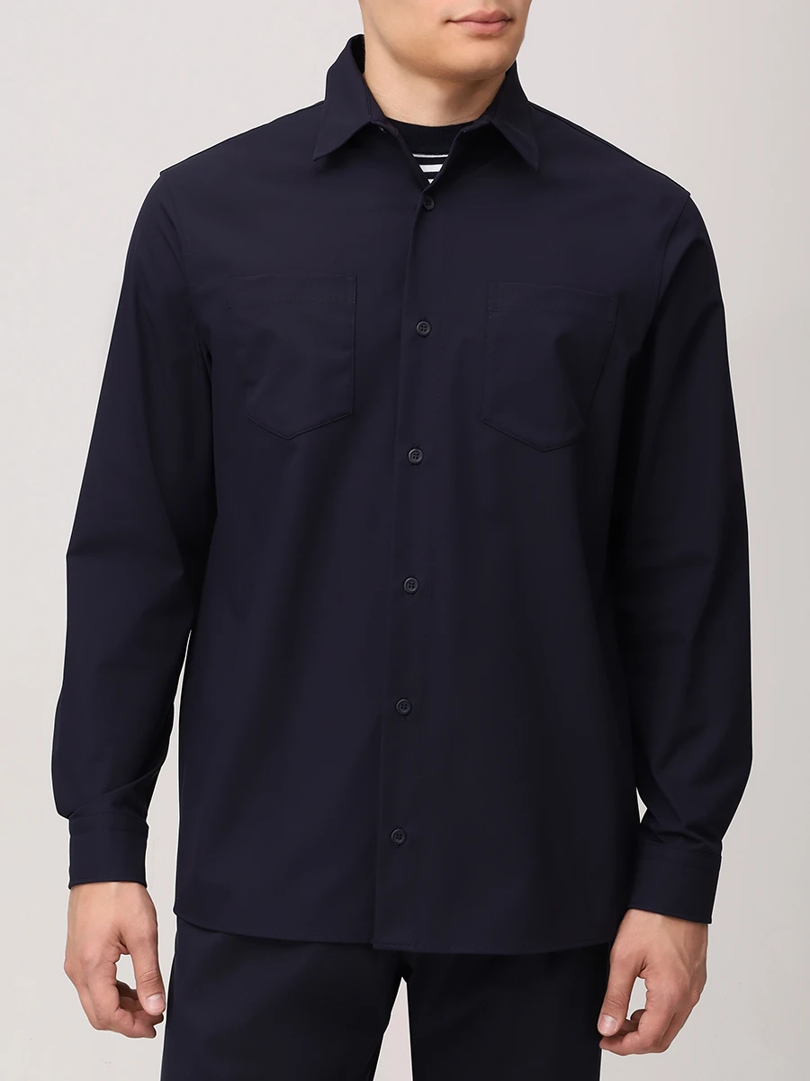 Рубашка однотонная