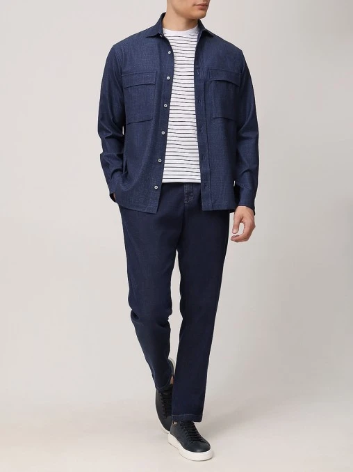 Джинсы Slim Fit хлопковые PAUL & SHARK