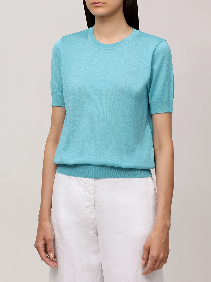 Джемпер из шерсти и шелка