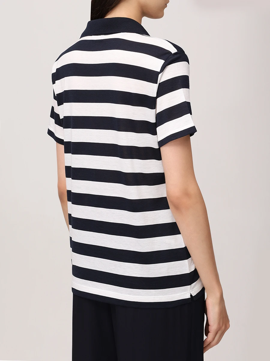 Поло из хлопка и шелка