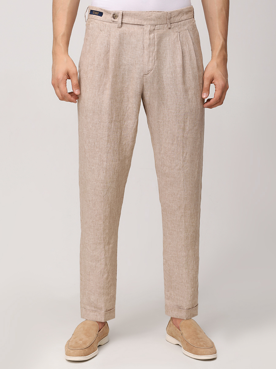Брюки льняные