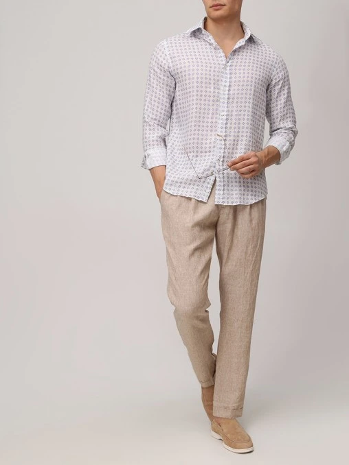 Брюки льняные PAUL & SHARK