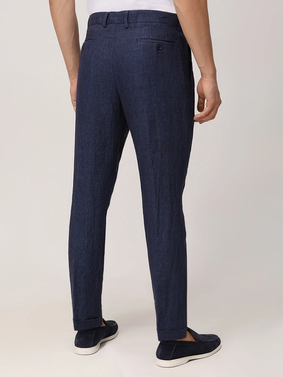 Брюки льняные