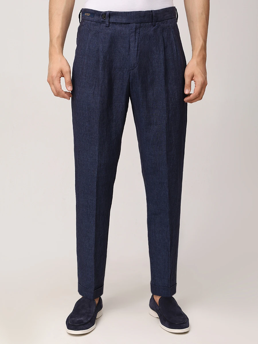 Брюки льняные