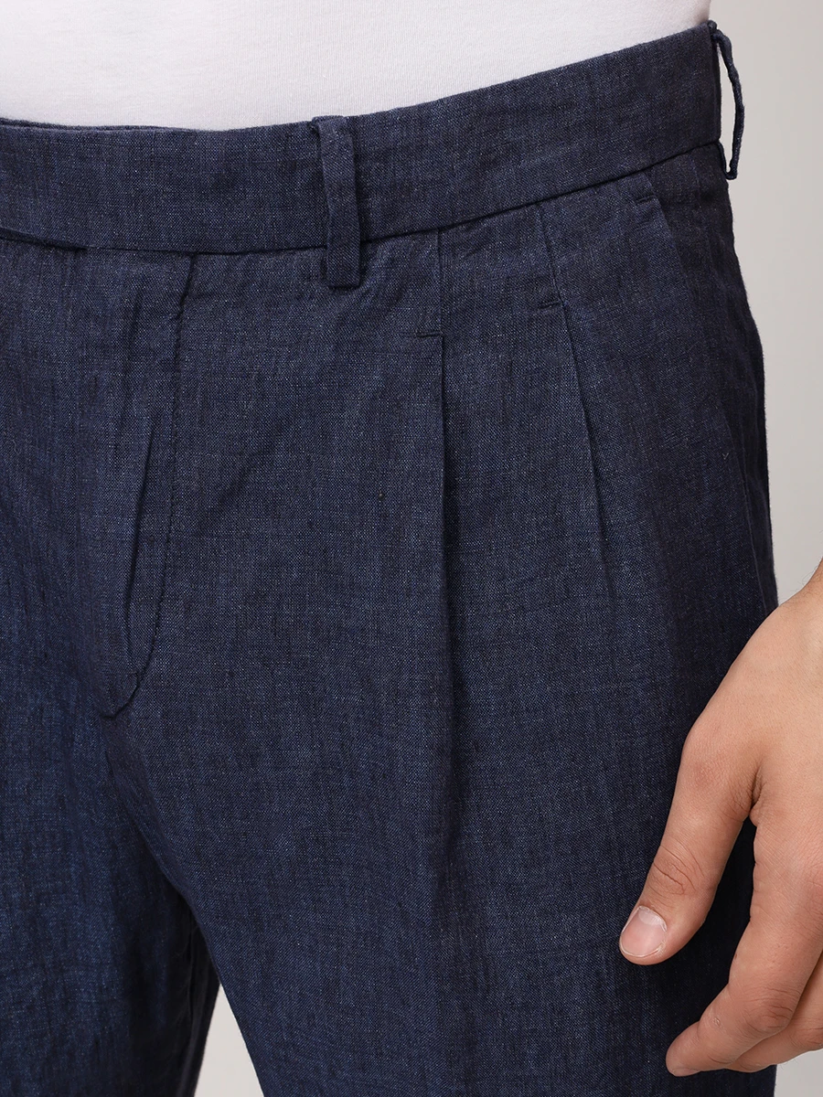 Брюки льняные