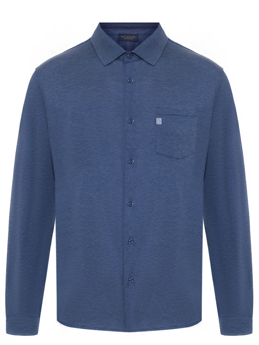 Рубашка Regular Fit из хлопка и шелка