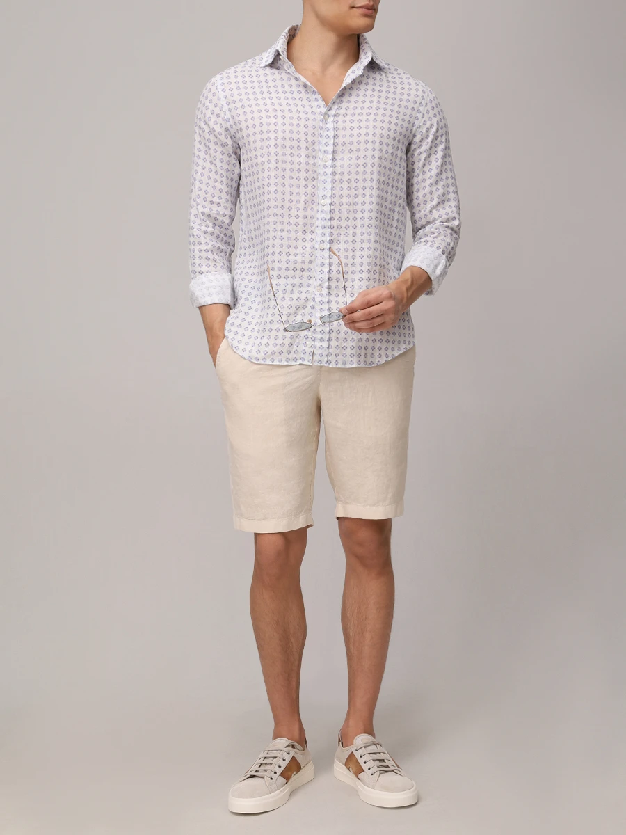 Бермуды льняные