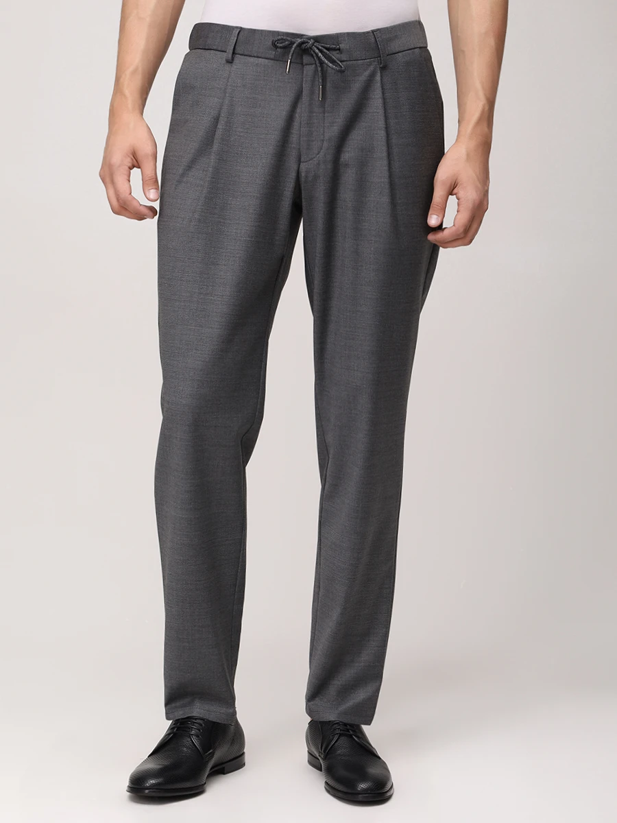 Брюки однотонные