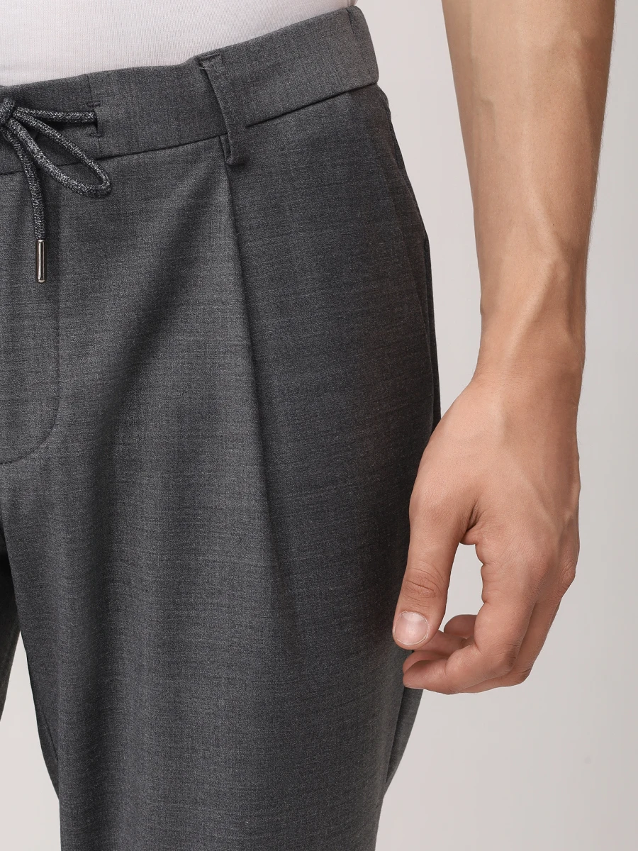 Брюки однотонные