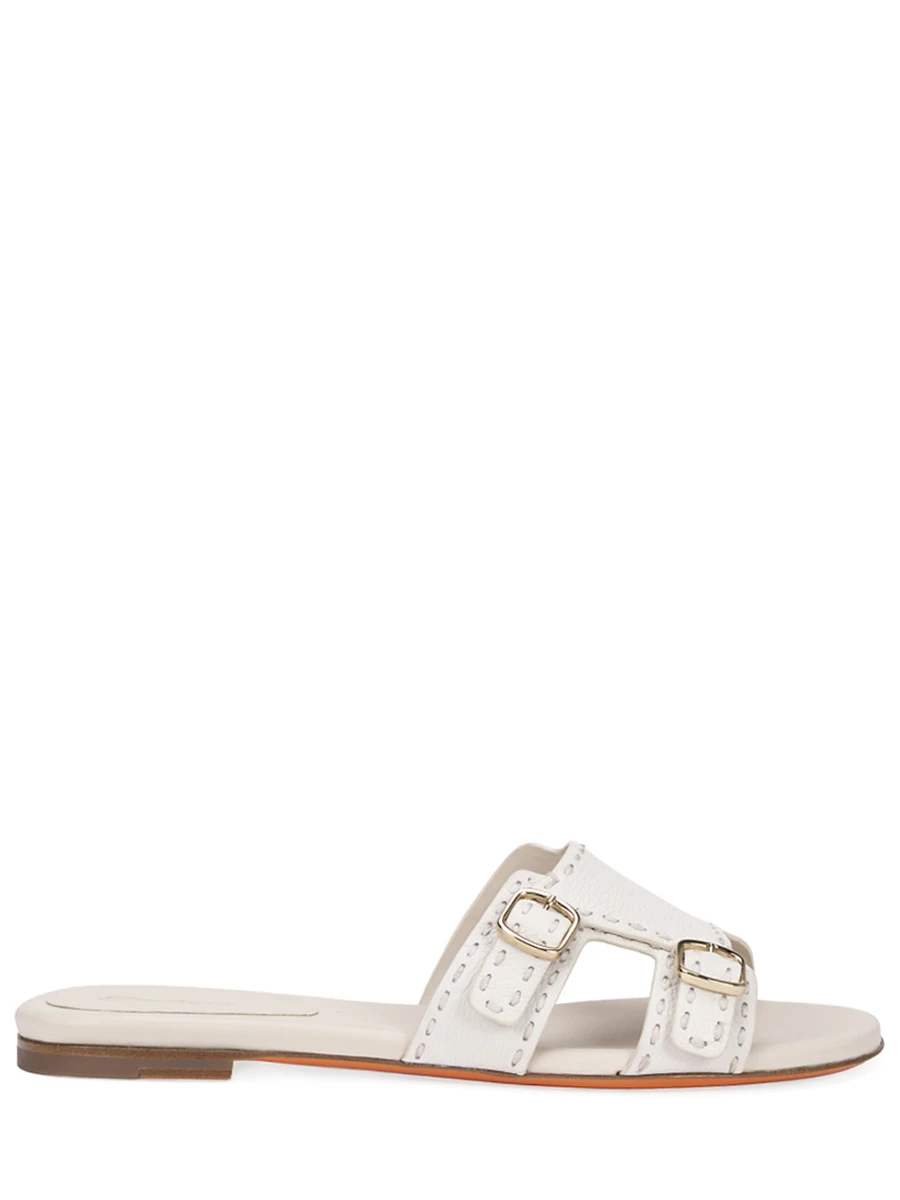 Шлепанцы кожаные