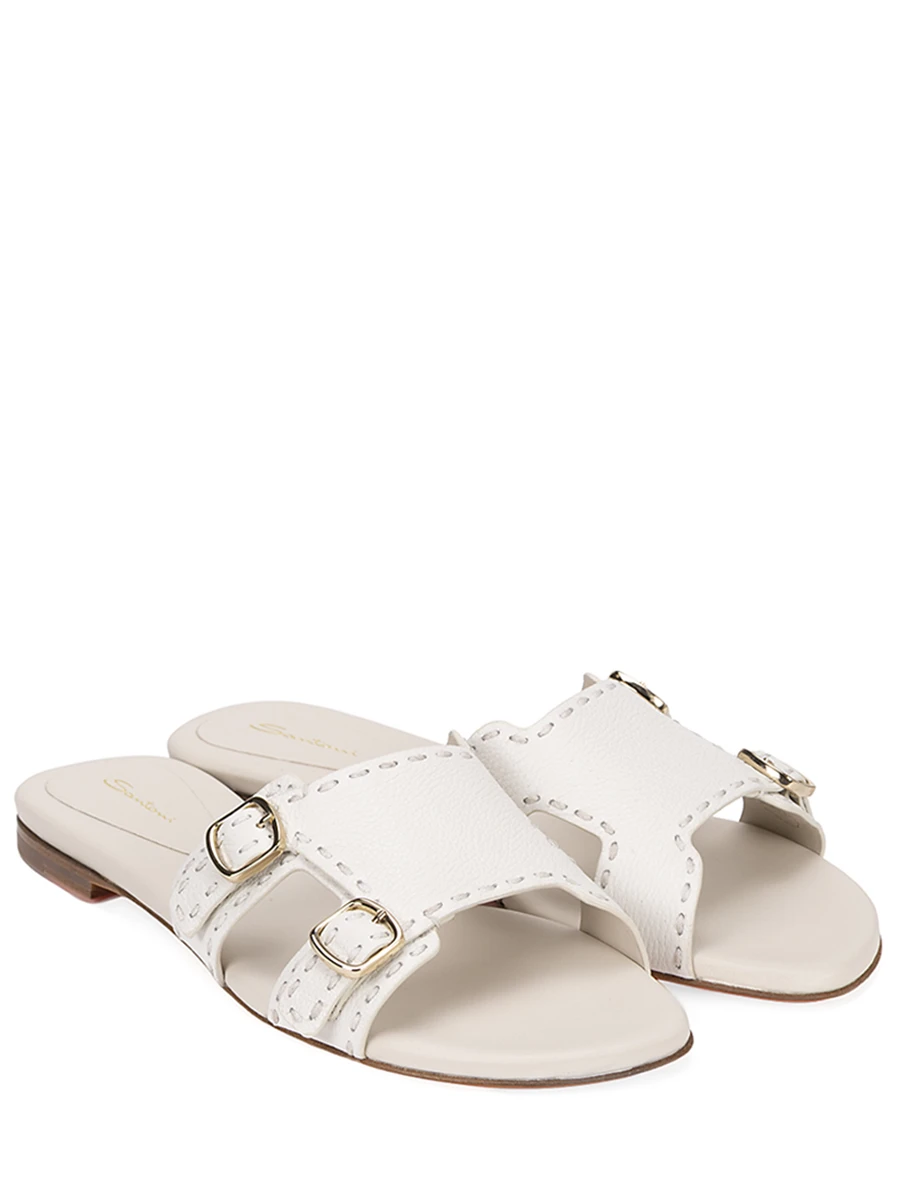 Шлепанцы кожаные