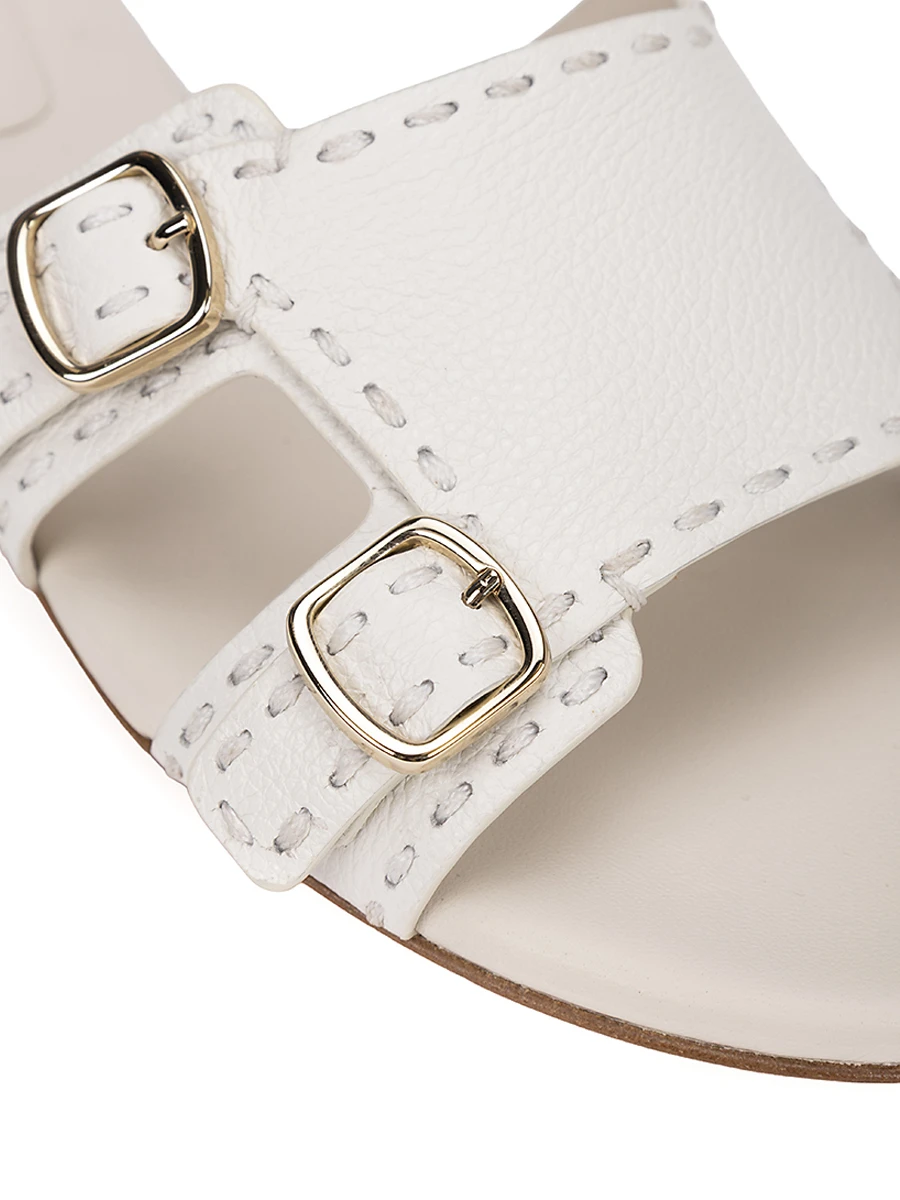 Шлепанцы кожаные