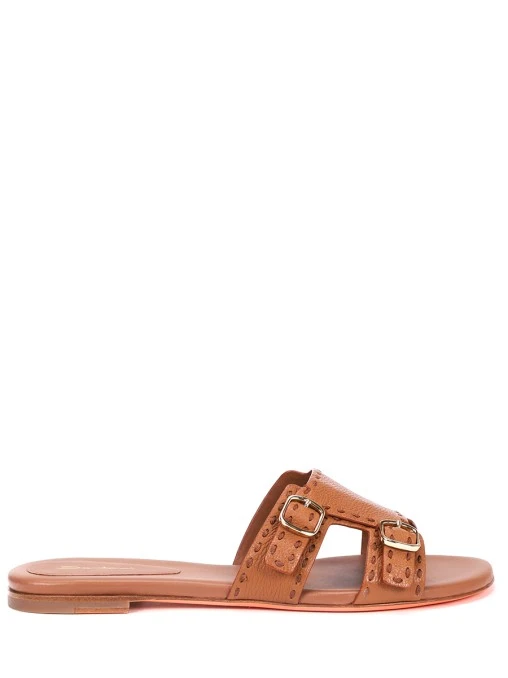 Шлепанцы кожаные SANTONI