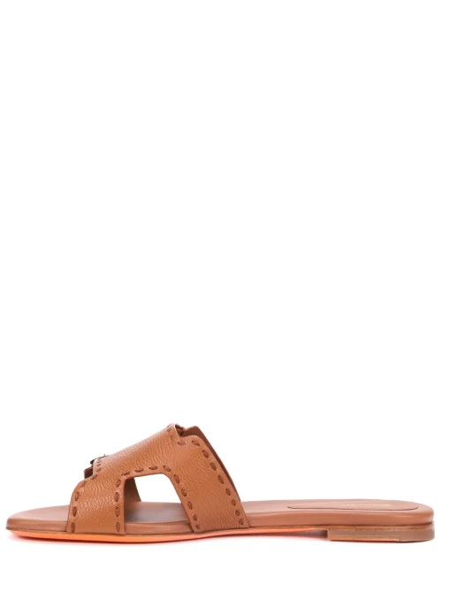 Шлепанцы кожаные SANTONI
