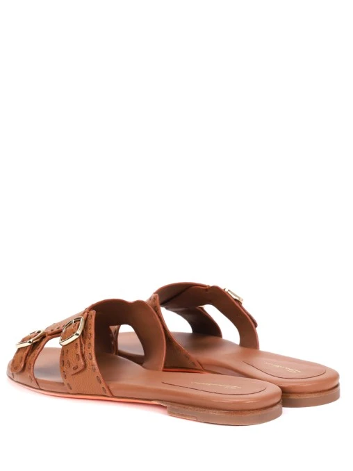 Шлепанцы кожаные SANTONI