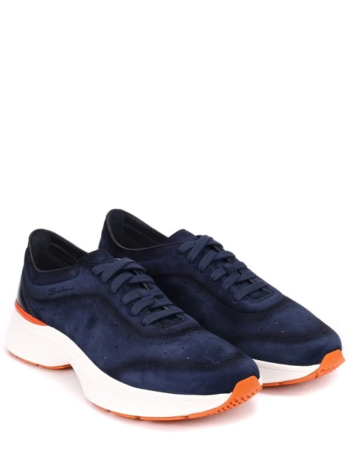 Кроссовки замшевые SANTONI