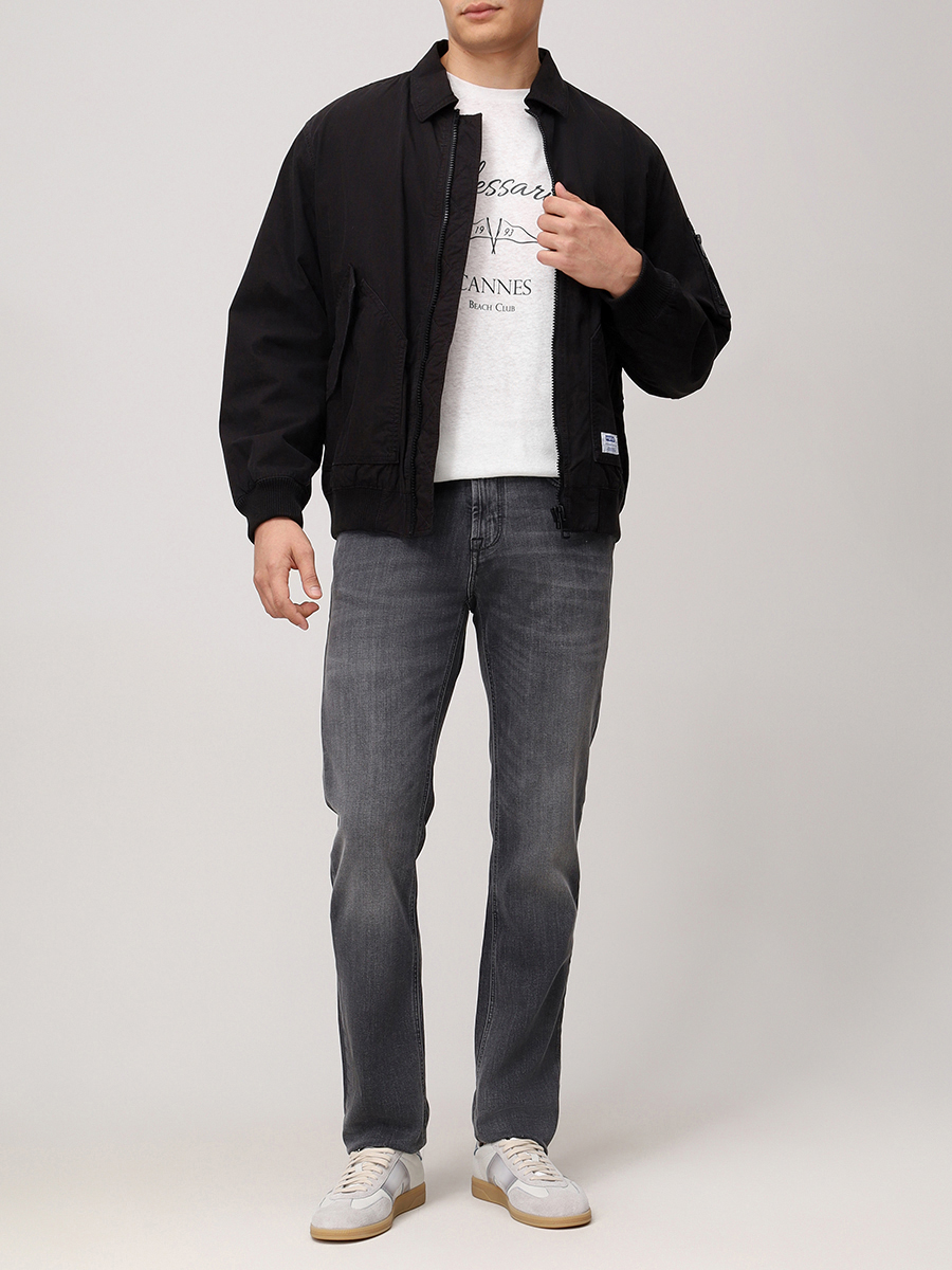 Футболка из хлопка и льна