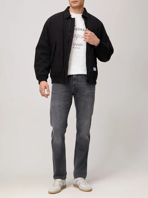 Футболка из хлопка и льна BALDESSARINI