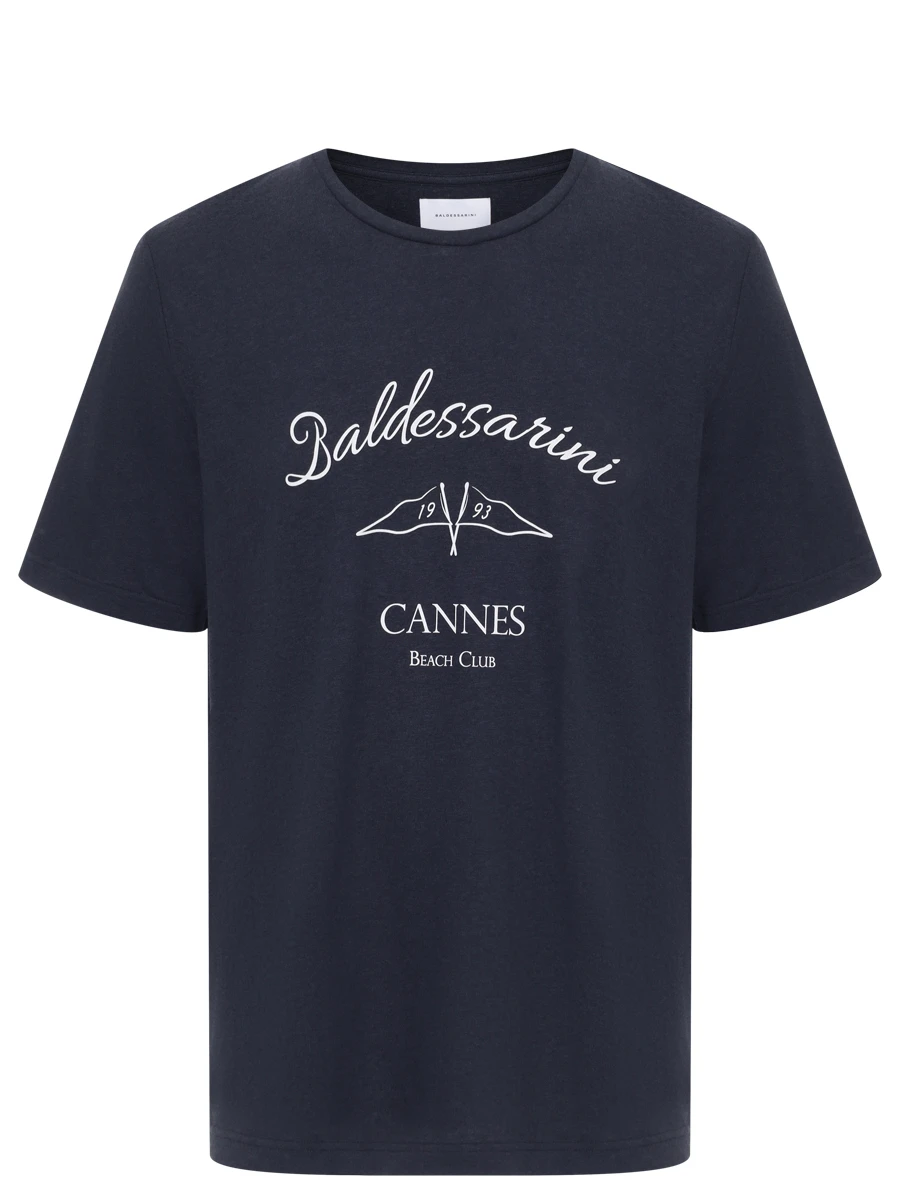 Футболка из хлопка и льна