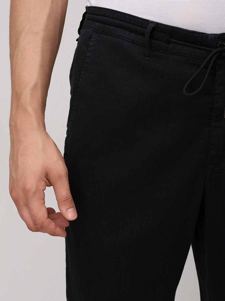 Брюки из хлопка и льна