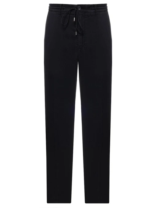 Брюки из хлопка и льна BALDESSARINI