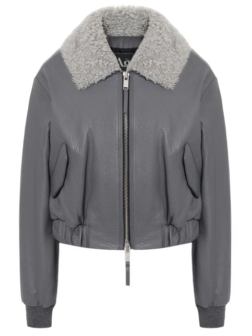 Бомбер кожаный ARGENTUM BRAND