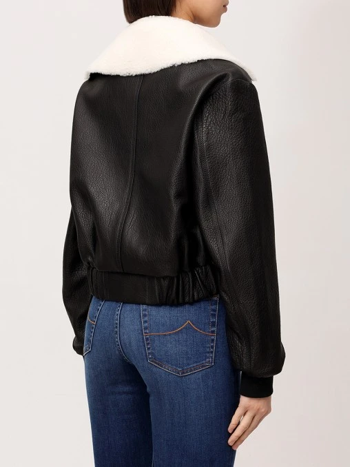Бомбер кожаный ARGENTUM BRAND
