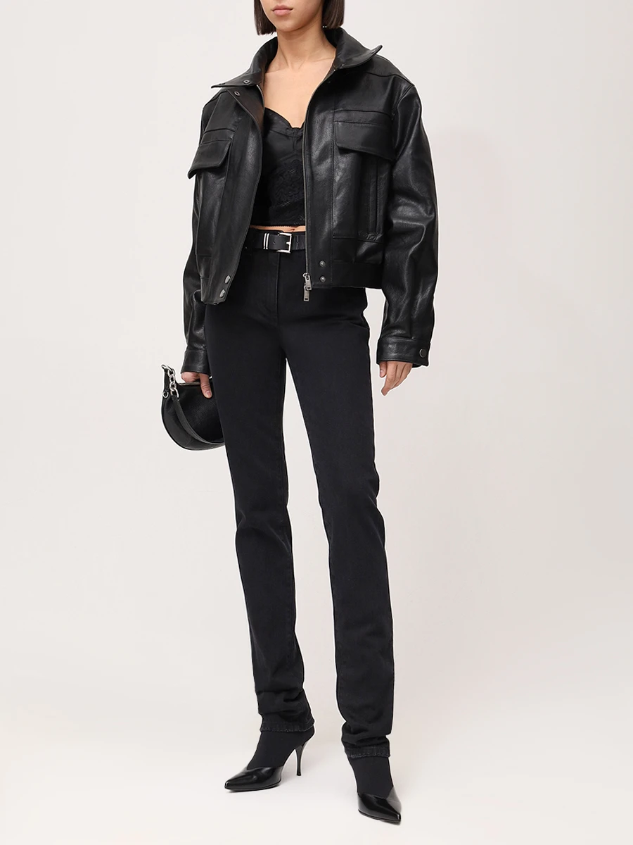 Куртка Black icon кожаная