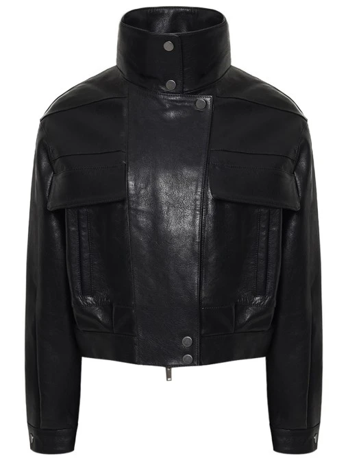 Куртка Black icon кожаная ARGENTUM BRAND