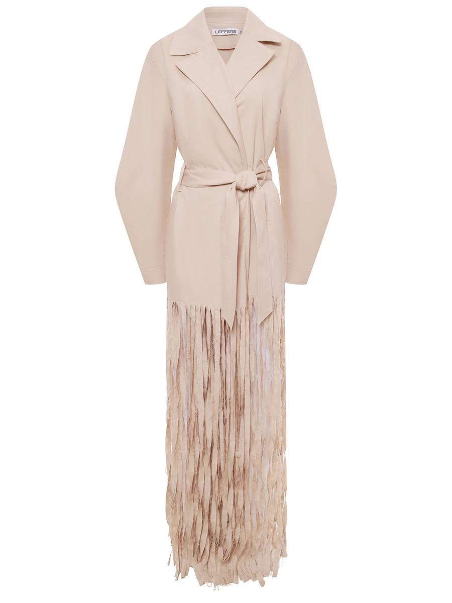 Плащ с бахромой