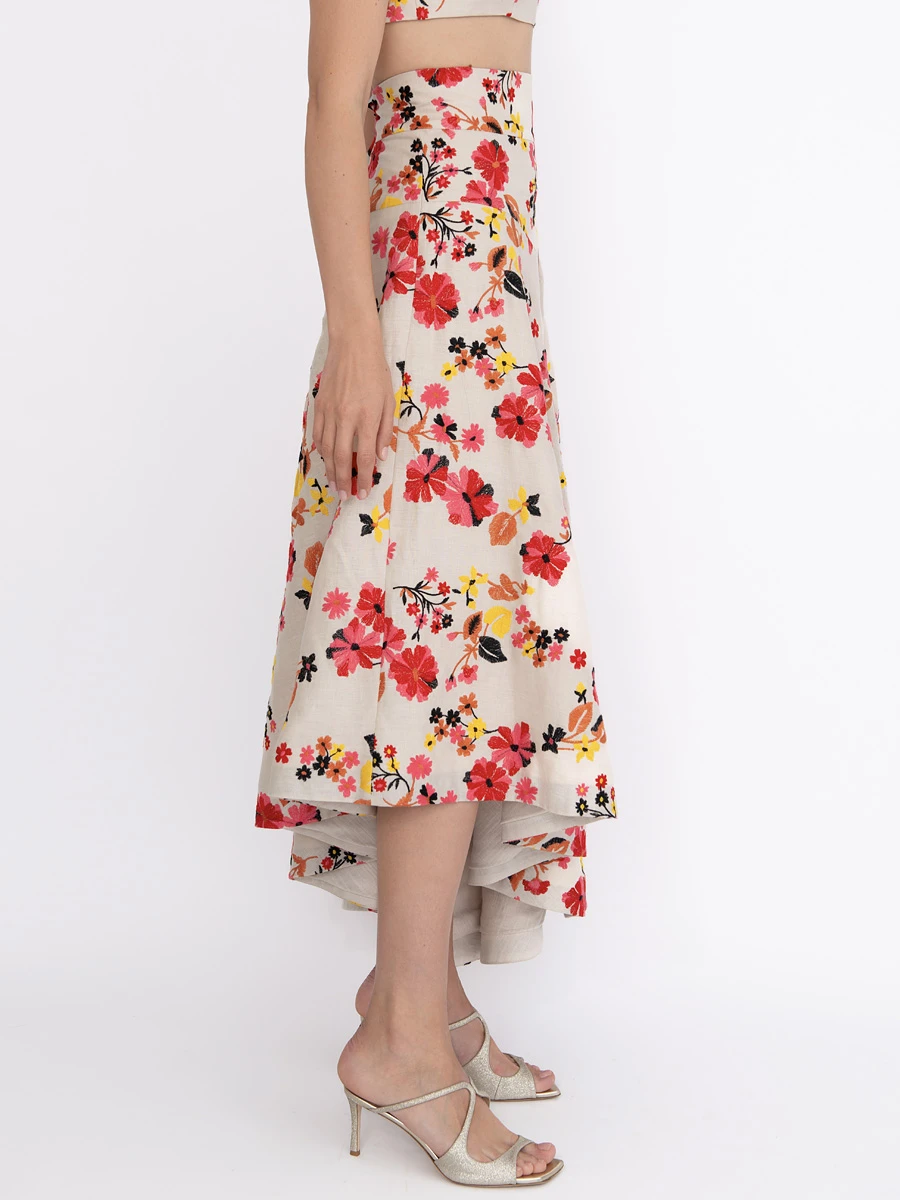 Юбка льняная