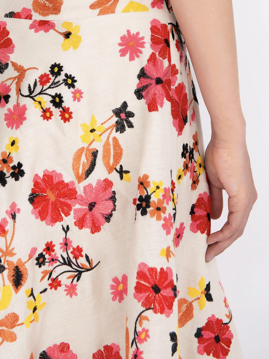 Юбка льняная